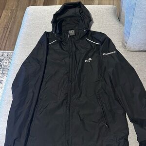 Black Men's Storm Tech Rain Jacket